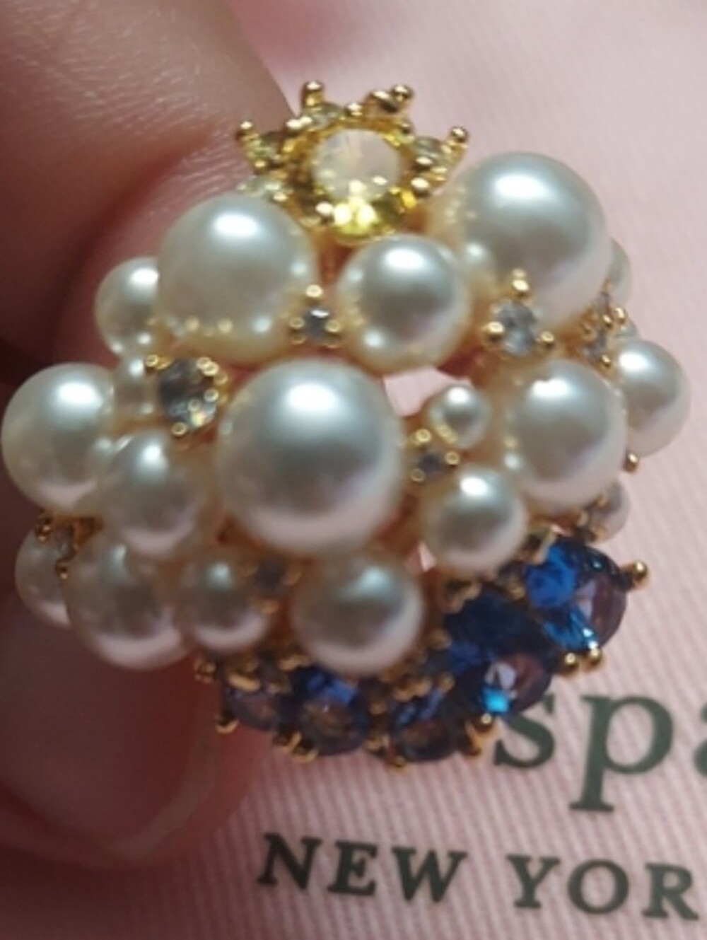 Kate Spade Rain Or Shine Statement Ring Size 8 New - Picture 8 of 8